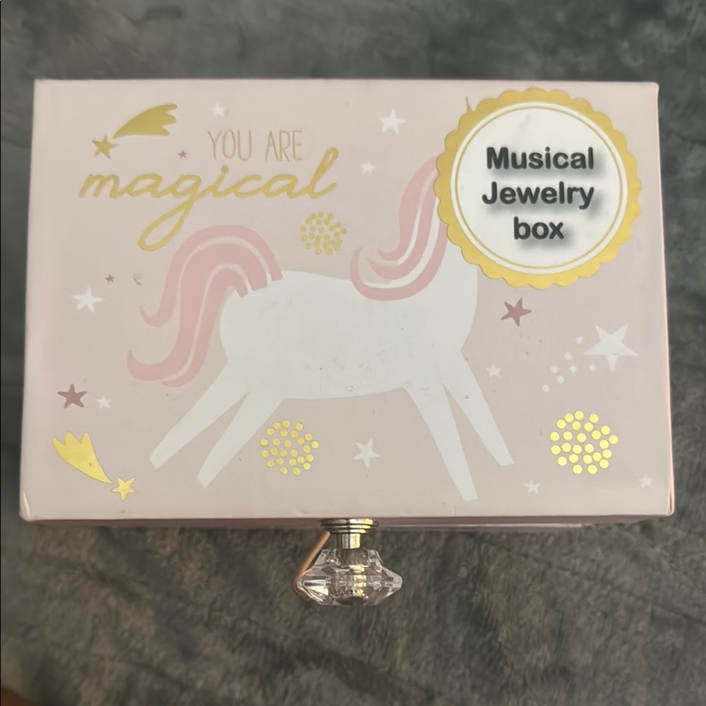 Pink Unicorn Musical Jewelry Box
